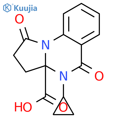 4-Cyclopropyl-1,5-Dioxo-1h,2h,3h,3ah,4h,5h-Pyrrolo1,2-AQuinazoline-3a-Carboxylic Acid structure