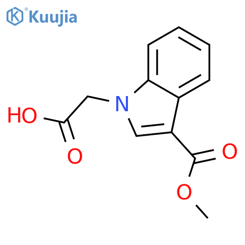 2-3-(Methoxycarbonyl)-1H-indol-1-ylacetic Acid structure