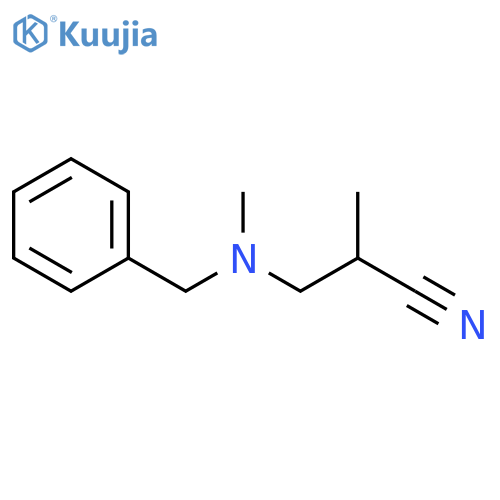 Propanenitrile, 2-methyl-3-[methyl(phenylmethyl)amino]- structure