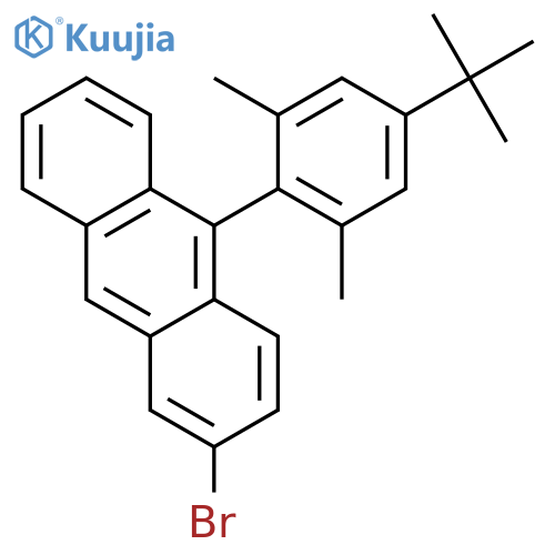 ANTHRACENE, 2-BROMO-10-[4-(1,1-DIMETHYLETHYL)-2,6-DIMETHYLPHENYL]- structure