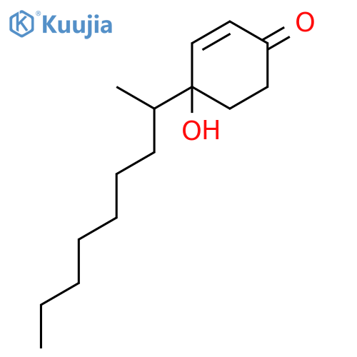 2-Cyclohexen-1-one, 4-hydroxy-4-(1-methyloctyl)- structure