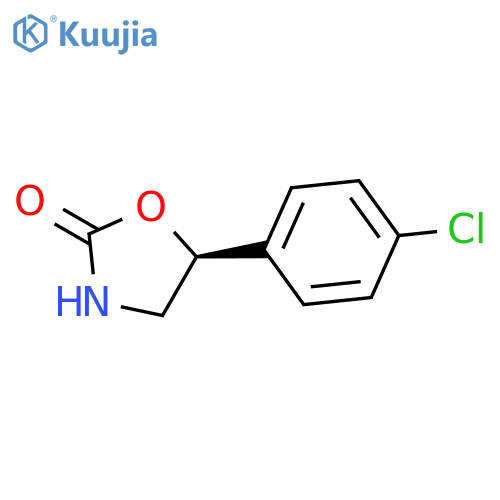 2-OXAZOLIDINONE, 5-(4-CHLOROPHENYL)-, (5S)- structure