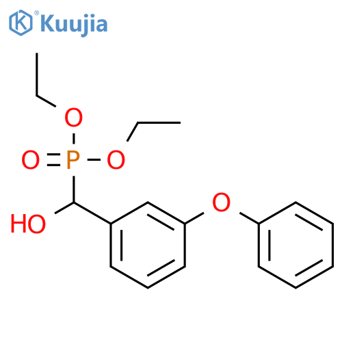 Phosphonic acid, [hydroxy(3-phenoxyphenyl)methyl]-, diethyl ester structure