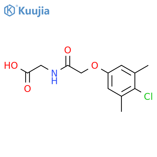 2-2-(4-Chloro-3,5-dimethylphenoxy)acetamidoacetic Acid structure
