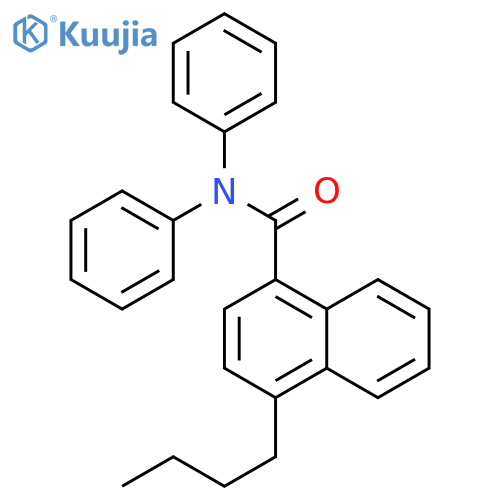 1-Naphthalenecarboxamide, 4-butyl-N,N-diphenyl- structure