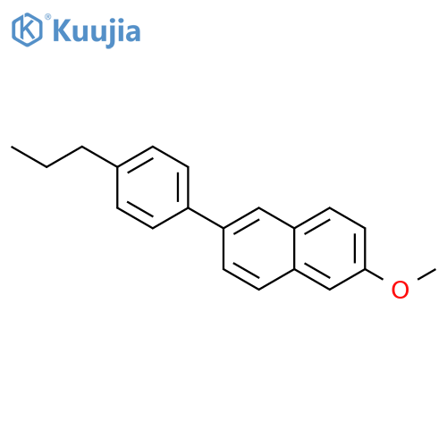 NAPHTHALENE, 2-METHOXY-6-(4-PROPYLPHENYL)- structure