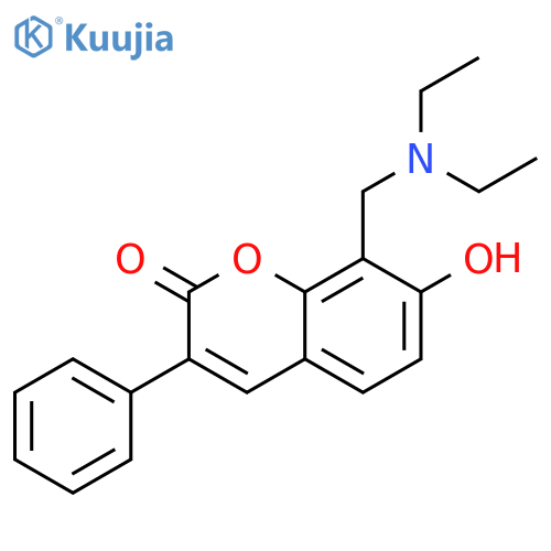 8-(diethylamino)methyl-7-hydroxy-3-phenyl-2H-chromen-2-one structure