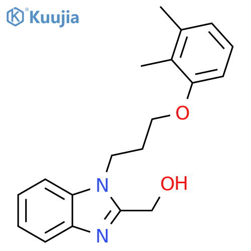 {1-3-(2,3-dimethylphenoxy)propyl-1H-1,3-benzodiazol-2-yl}methanol structure