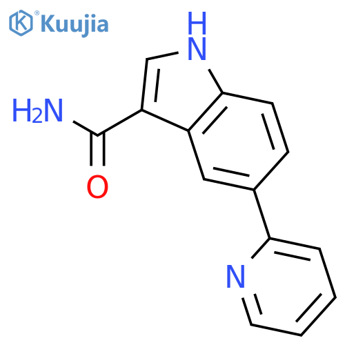 1H-Indole-3-carboxamide, 5-(2-pyridinyl)- structure