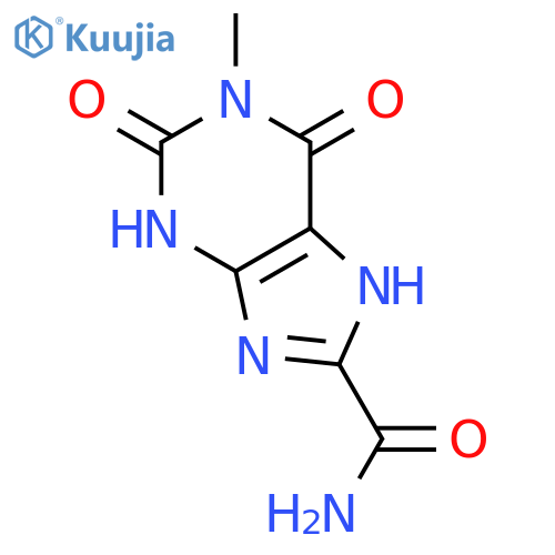 1H-Purine-8-carboxamide, 2,3,6,7-tetrahydro-1-methyl-2,6-dioxo- structure