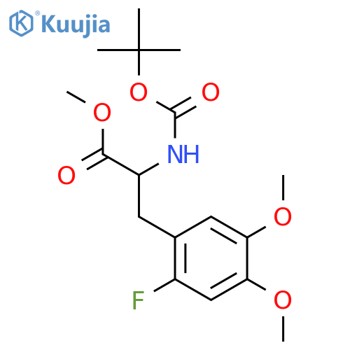 rac N-tert-Butoxycarbonyl-2-fluoro-5-methoxy-4-O-methyl-tyrosine Methyl Ester structure