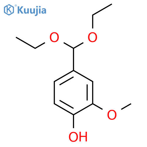 PHENOL, 4-(DIETHOXYMETHYL)-2-METHOXY- structure