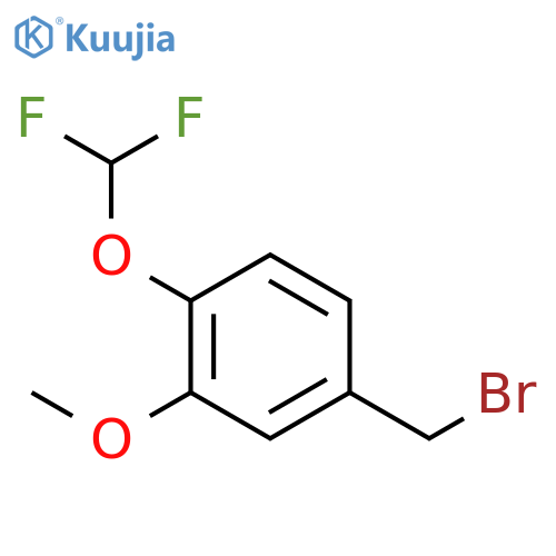 4-(bromomethyl)-1-(difluoromethoxy)-2-methoxybenzene structure