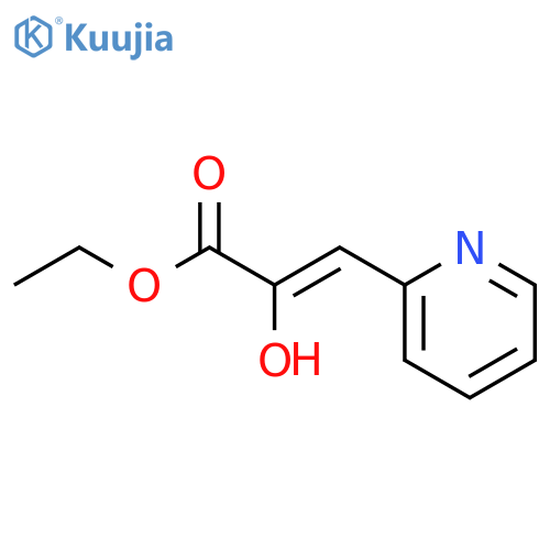 2-Propenoic acid, 2-hydroxy-3-(2-pyridinyl)-, ethyl ester structure
