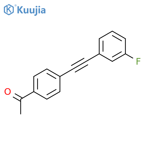 ETHANONE, 1-[4-[(3-FLUOROPHENYL)ETHYNYL]PHENYL]- structure
