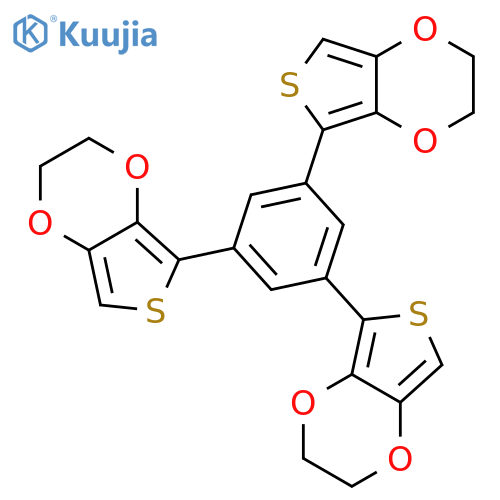 THIENO[3,4-B]-1,4-DIOXIN, 5,5',5''-(1,3,5-BENZENETRIYL)TRIS[2,3-DIHYDRO- structure