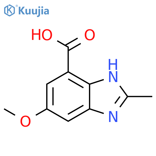 5-methoxy-2-methyl-1H-Benzimidazole-7-carboxylic acid structure