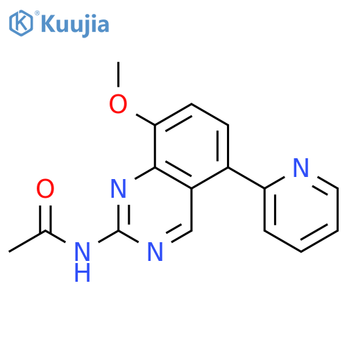 ACETAMIDE, N-[8-METHOXY-5-(2-PYRIDINYL)-2-QUINAZOLINYL]- structure