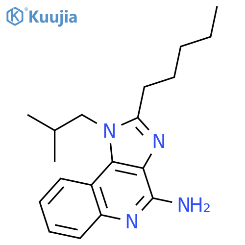1H-Imidazo[4,5-c]quinolin-4-amine, 1-(2-methylpropyl)-2-pentyl- structure
