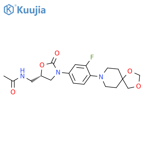 Acetamide,N-[[(5S)-3-[4-(1,3-dioxa-8-azaspiro[4.5]dec-8-yl)-3-fluorophenyl]-2-oxo-5-oxazolidinyl]methyl]- structure