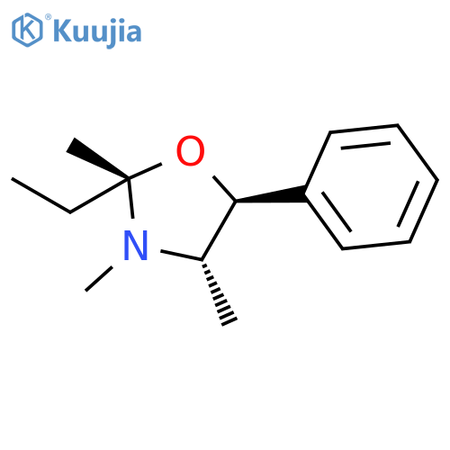 Oxazolidine, 2-ethyl-2,3,4-trimethyl-5-phenyl-, (2S,4S,5S)- structure