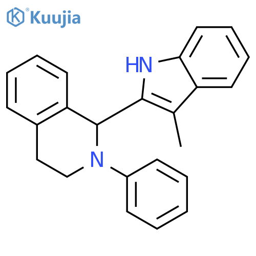 Isoquinoline, 1,2,3,4-tetrahydro-1-(3-methyl-1H-indol-2-yl)-2-phenyl- structure
