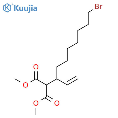 PROPANEDIOIC ACID, (8-BROMO-1-ETHENYLOCTYL)-, DIMETHYL ESTER structure