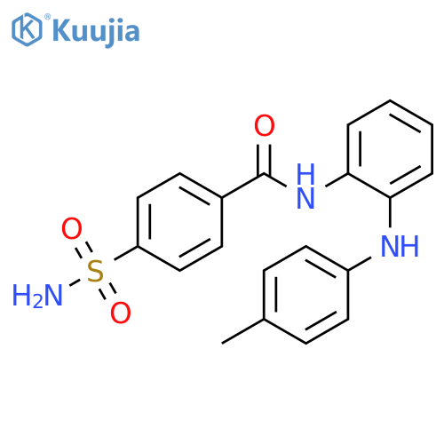 Benzamide, 4-(aminosulfonyl)-N-[2-[(4-methylphenyl)amino]phenyl]- structure