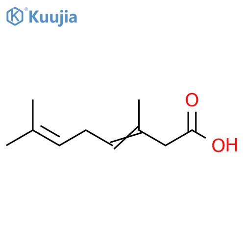 3,6-Octadienoic acid,3,7-dimethyl- structure