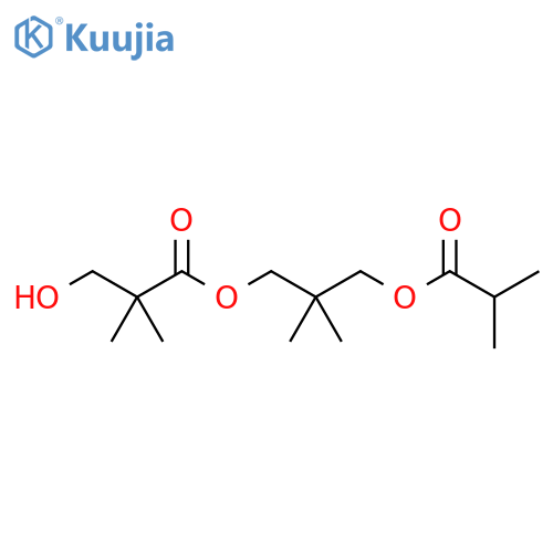 Propanoic acid,3-hydroxy-2,2-dimethyl-, 2,2-dimethyl-3-(2-methyl-1-oxopropoxy)propyl ester structure