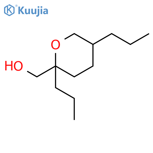 tetrahydro-2,5-dipropyl-2H-pyran-2-methanol structure