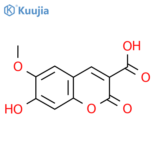 7-Hydroxy-6-methoxy-2-oxo-2H-chromene-3-carboxylic acid structure