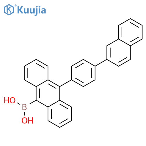 Boronic acid,B-[10-[4-(2-naphthalenyl)phenyl]-9-anthracenyl]- structure