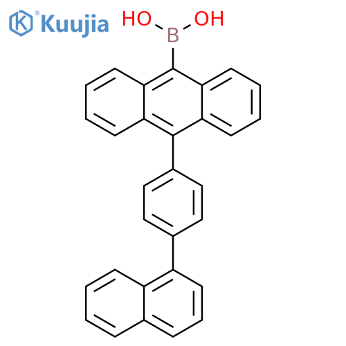 Boronic acid,B-[10-[4-(1-naphthalenyl)phenyl]-9-anthracenyl]- structure