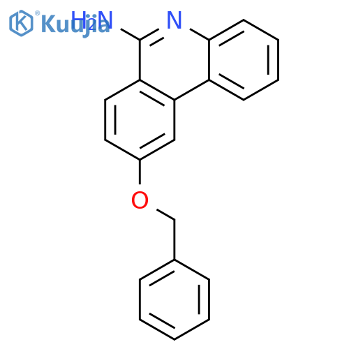 6-Phenanthridinamine, 9-(phenylmethoxy)- structure