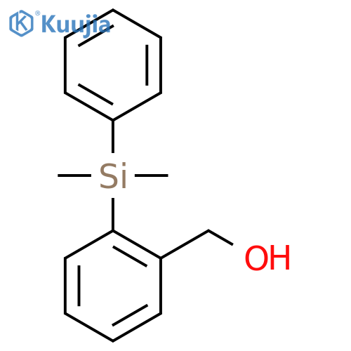 2-(Dimethylphenylsilyl)benzyl alcohol structure