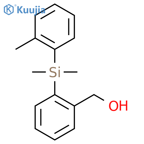 {2-Dimethyl(2-methylphenyl)silylphenyl}methanol structure
