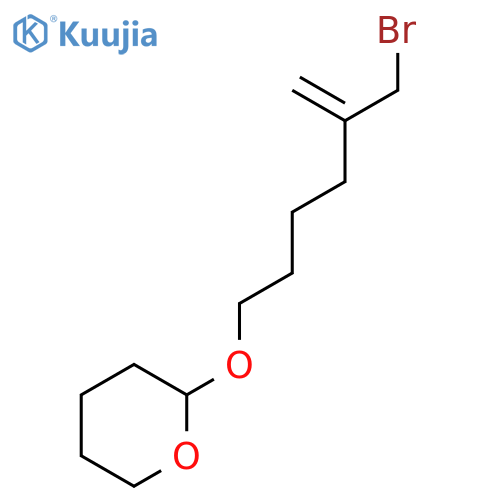 2H-PYRAN, 2-[[5-(BROMOMETHYL)-5-HEXENYL]OXY]TETRAHYDRO- structure