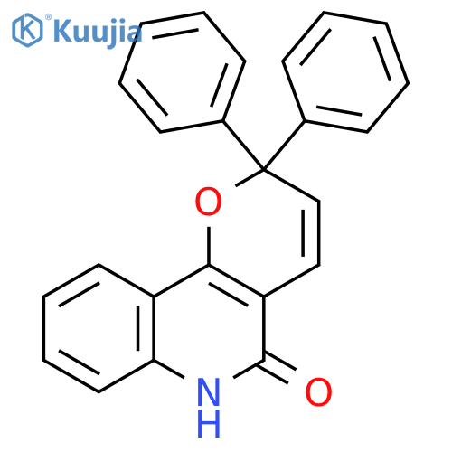 5H-Pyrano[3,2-c]quinolin-5-one, 2,6-dihydro-2,2-diphenyl- structure