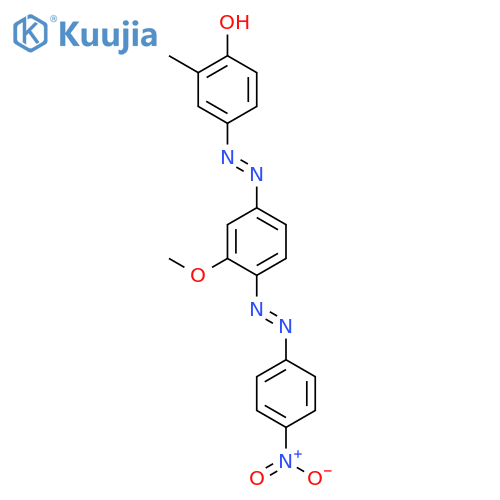 Phenol, 4-[[3-methoxy-4-[(4-nitrophenyl)azo]phenyl]azo]-2-methyl- structure