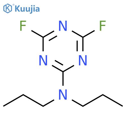 1,3,5-Triazin-2-amine, 4,6-difluoro-N,N-dipropyl- structure