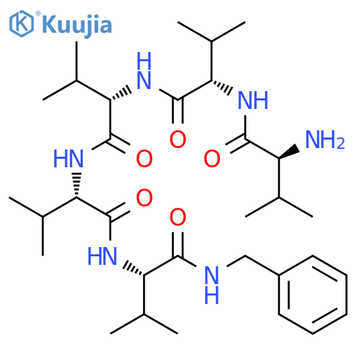 L-VALINAMIDE, L-VALYL-L-VALYL-L-VALYL-L-VALYL-N-(PHENYLMETHYL)- structure