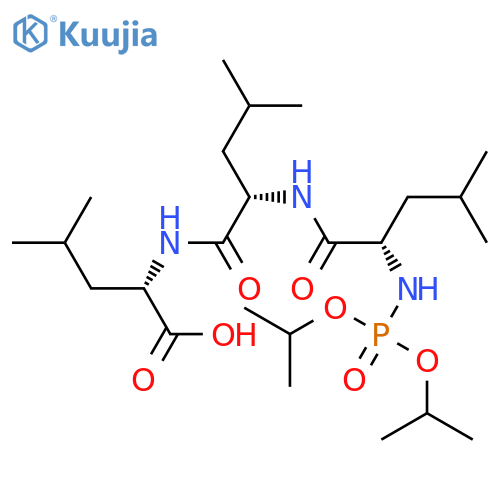 L-LEUCINE, N-[BIS(1-METHYLETHOXY)PHOSPHINYL]-L-LEUCYL-L-LEUCYL- structure