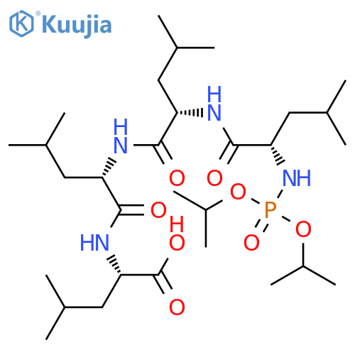 L-LEUCINE, N-[BIS(1-METHYLETHOXY)PHOSPHINYL]-L-LEUCYL-L-LEUCYL-L-LEUCYL- structure