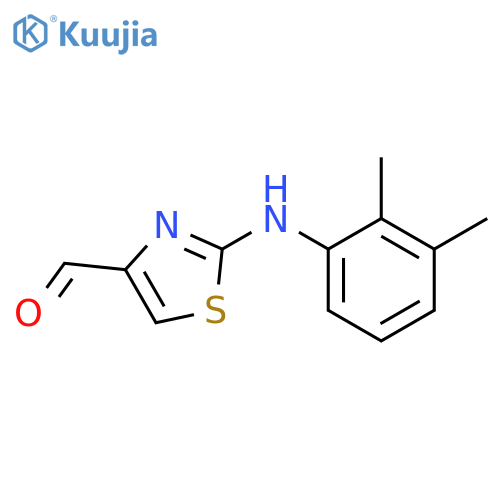 2-(2,3-dimethylphenyl)amino-1,3-thiazole-4-carbaldehyde structure