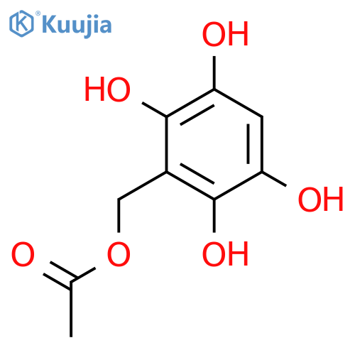 1,2,4,5-BENZENETETROL, 3-[(ACETYLOXY)METHYL]- structure