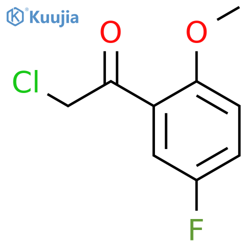 2-chloro-1-(5-fluoro-2-methoxyphenyl)ethan-1-one structure