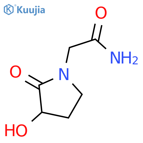2-(3-hydroxy-2-oxopyrrolidin-1-yl)acetamide structure