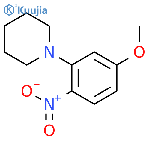 PIPERIDINE, 1-(5-METHOXY-2-NITROPHENYL)- structure