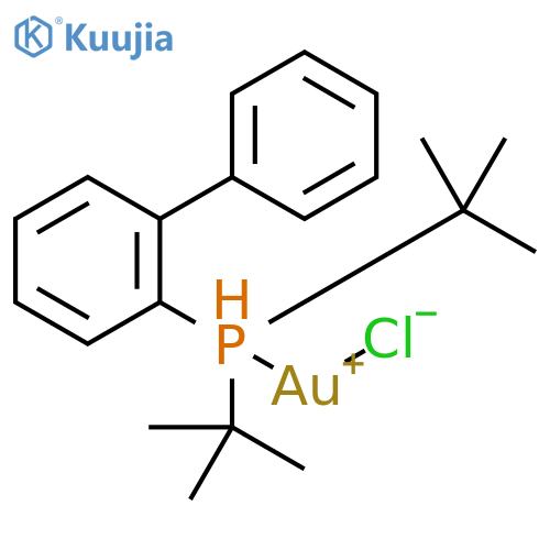 Gold,[[1,1'-biphenyl]-2-ylbis(1,1-dimethylethyl)phosphine]chloro- structure